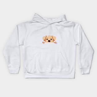 Peeking Dog Kids Hoodie